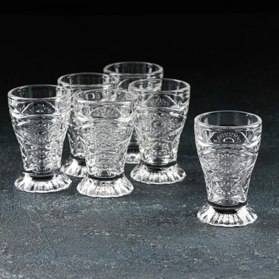 Набор рюмок Доляна «Северная звезда», 50 мл, 4.8×7.5 см, 6 шт., стекло