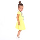 Платье для девочки, цвет жёлтый, рост 86 см - фото 9738204