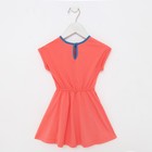 Платье для девочки, цвет коралл, рост 74 см 7862637