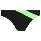 Плавки для плавания ONLYTOP, р. 28, цвет чёрный/зелёный - фото 321338443