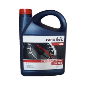 

Масло моторное Texoil SAE 5W40 API SN/CF LUXE, синтетическое, 5 л