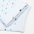 Носки женские, цвет белый/голубой, размер 23-25 - фото 34738793