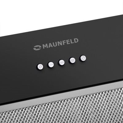Вытяжка MAUNFELD THAMES 601PM, встраиваемая, 850 м3/ч, 3 скорости, 59.8 см, чёрная