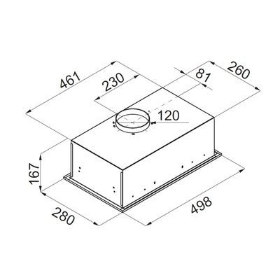Вытяжка MAUNFELD Crosby Singl 5028, встраиваемая, 850 м3/ч, 3 скорости, 50 см, серебристая