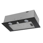 Вытяжка встраиваемая HOMSair Camelia Power 60RD, 850 м3/ч, 3 скорости, 59.8 см, чёрная - Фото 1