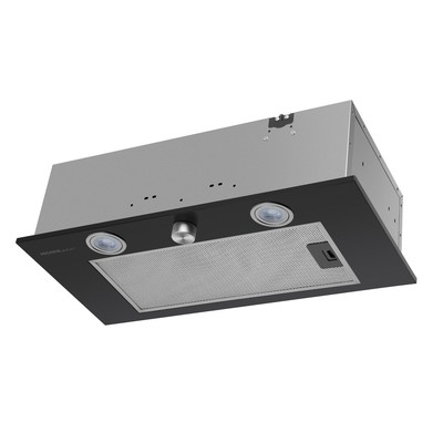 Вытяжка встраиваемая HOMSair Camelia Power 60RD, 850 м3/ч, 3 скорости, 59.8 см, чёрная