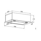 Вытяжка встраиваемая HOMSair Camelia Power 60RD, 850 м3/ч, 3 скорости, 59.8 см, чёрная - Фото 11