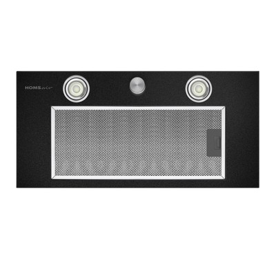 Вытяжка встраиваемая HOMSair Camelia Power 60RD, 850 м3/ч, 3 скорости, 59.8 см, чёрная