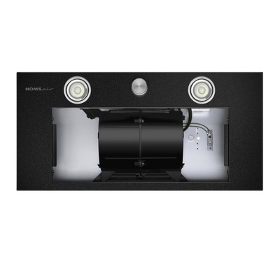 Вытяжка встраиваемая HOMSair Camelia Power 60RD, 850 м3/ч, 3 скорости, 59.8 см, чёрная