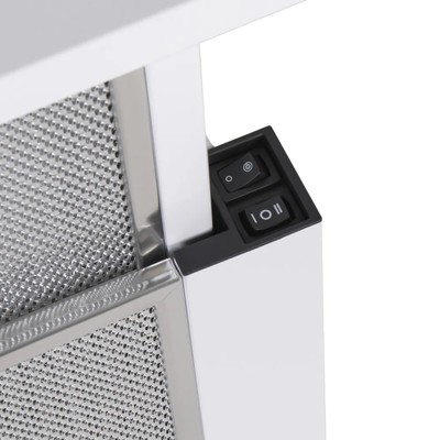 Вытяжка HOMSair FLAT 50, встраиваемая, 520 м3/ч, 2 скорости, 50 см, белая