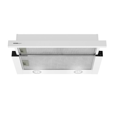 Вытяжка HOMSair FLAT 60, встраиваемая, 520 м3/ч, 2 скорости, 60 см, белая