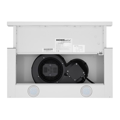 Вытяжка HOMSair FLAT 60, встраиваемая, 520 м3/ч, 2 скорости, 60 см, белая