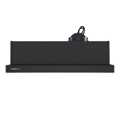 Вытяжка HOMSair FLAT 60, встраиваемая, 520 м3/ч, 2 скорости, 60 см, чёрная