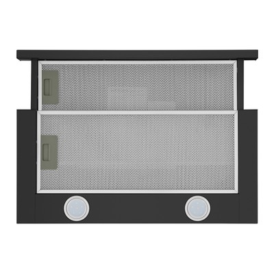 Вытяжка HOMSair FLAT 60, встраиваемая, 520 м3/ч, 2 скорости, 60 см, чёрная