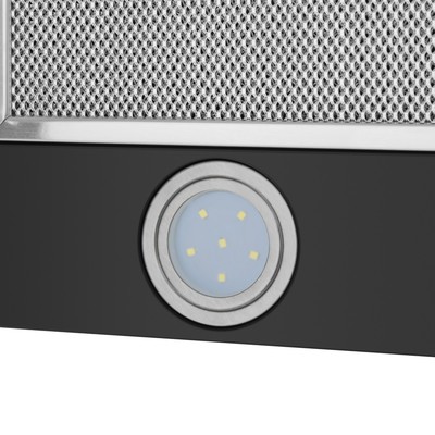Вытяжка HOMSair FLAT 60, встраиваемая, 520 м3/ч, 2 скорости, 60 см, чёрная
