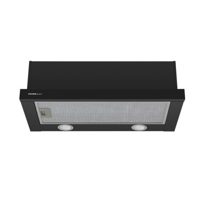 Вытяжка HOMSair FLAT 60, встраиваемая, 520 м3/ч, 2 скорости, 60 см, чёрная