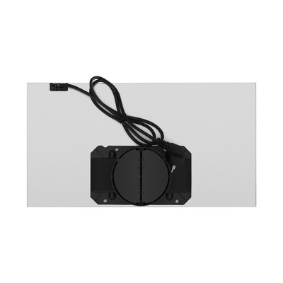 Вытяжка HOMSair Crocus Push 52, встраиваемая, 850 м3/ч, 3 скорости, 52 см, чёрная