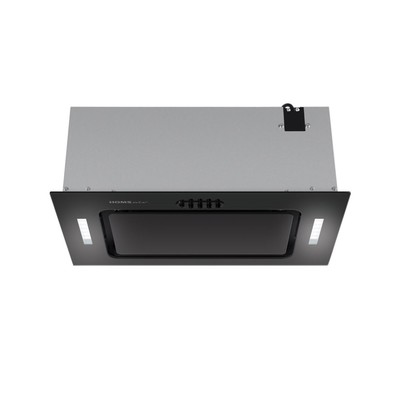Вытяжка HOMSair Crocus Push 52, встраиваемая, 850 м3/ч, 3 скорости, 52 см, чёрная