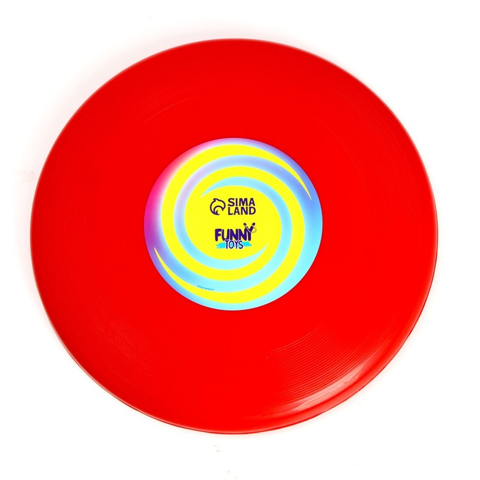 Летающая тарелка «Фрисби» 23 см, цвет красный - Фото 1