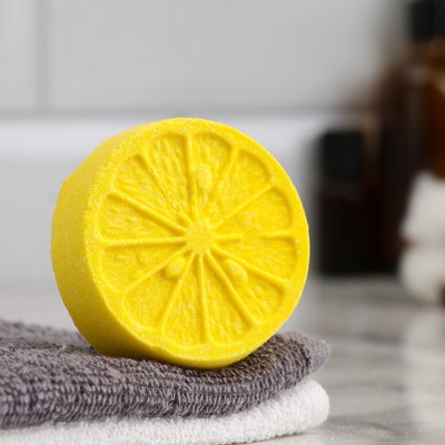 Бомбочка для ванны "Половинка апельсина", желтый, 60 гр "Добропаровъ"