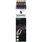 Набор капиллярных ручек 10 цветов, 1-2 мм, Schneider Paint-It 020, металлизированные - Фото 2