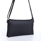 Сумка женская кросс-боди на молнии, 25×4×15 см, чёрная - Фото 5