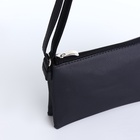 Сумка женская кросс-боди на молнии, 25×4×15 см, чёрная - Фото 6