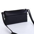 Сумка женская кросс-боди на молнии, 25×4×15 см, чёрная - Фото 7