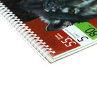 Скетчбук Calligrata, 195 х 195 мм, 55 листов, твёрдая обложка, "Волк", металлизированный картон с объёмным рисунком, блок 80 г/м2 + 5 листов тонированной бумаги - Фото 5