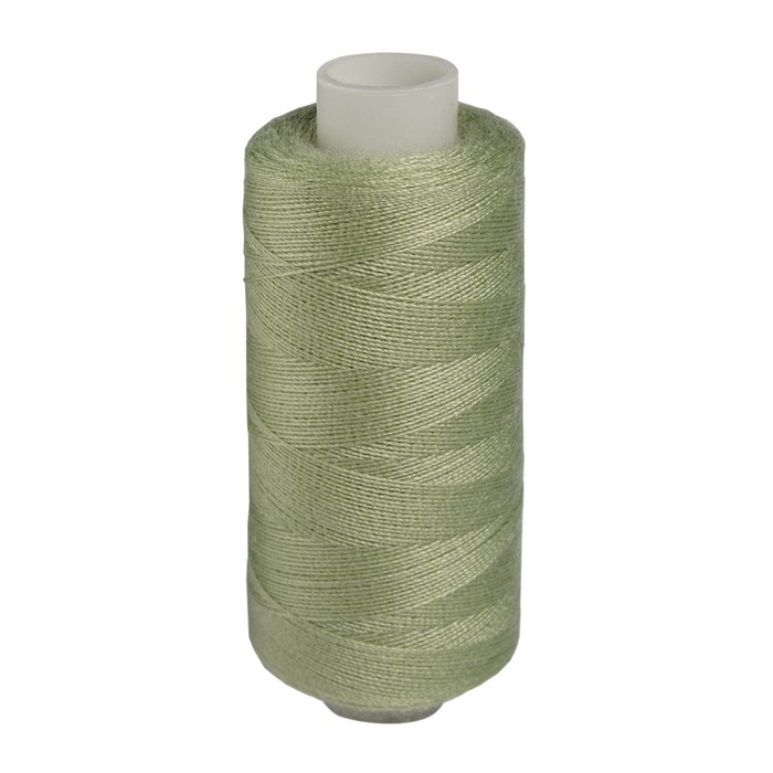 Нитки 40/2 универсальные, 400 ярдов (123 серо-салатовый), 10 шт в уп ...