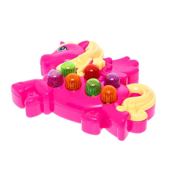 Музыкальная игрушка «Любимый единорог», звук, свет, цвет розовый - фото 1886841054