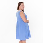 Ночная сорочка женская, цвет голубой, размер 46 - фото 10249784