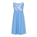 Ночная сорочка женская, цвет голубой, размер 46 - фото 10249786