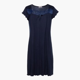 Ночная сорочка женская, цвет темно-синий, размер 52