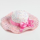 Шляпа женская, цвет светло-розовый, размер 56-58 - фото 9739789