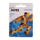 Батарейка алкалиновая Mirex, LR621, AG1, 1.5В, блистер, 6 шт - Фото 1