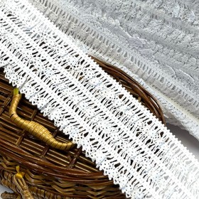 Кружево вязаное/резинка 05-25, размер 6,5 см, 1 м