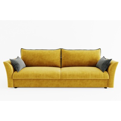 Прямой диван «Барселона 1», механизм пантограф, велюр, цвет селфи 08 / селфи 07