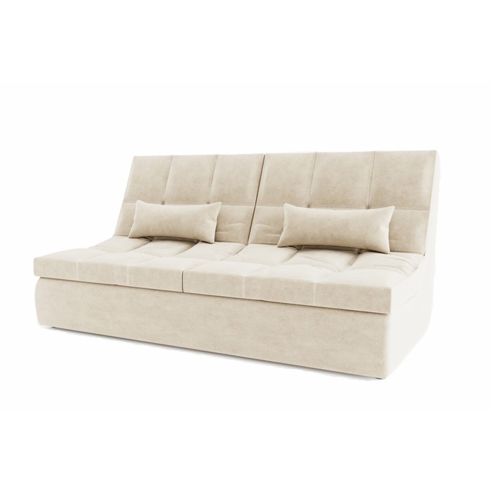Прямой диван «Калифорния 1», велюр, цвет селфи 01 - Фото 1
