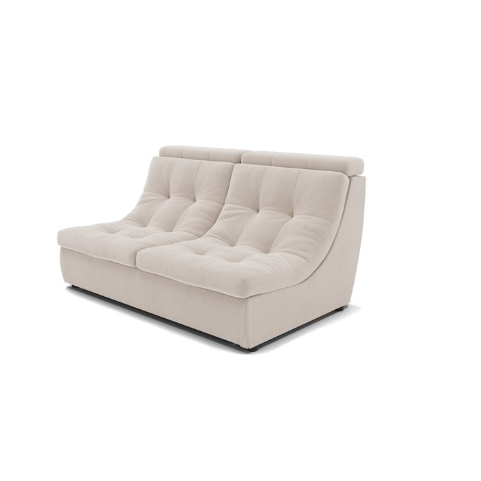 Прямой диван «Монако 1», механизм венеция, ППУ, велюр, цвет селфи 01 - Фото 1