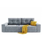 Прямой диван «Талисман 1», механизм пантограф, велюр, цвет селфи 15 / селфи 08 - Фото 1