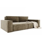 Прямой диван «Хилтон 1», механизм выкатной, велюр, цвет селфи 03 - Фото 3