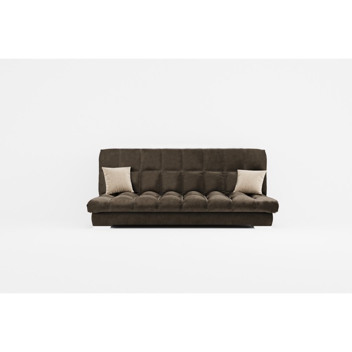 Прямой диван «Хьюстон 1», механизм книжка, велюр, цвет селфи 03 / селфи 01 - Фото 1