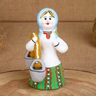 Сувенир «Баба с ведрами», 8×7×13 см, каргопольская игрушка - фото 9040590
