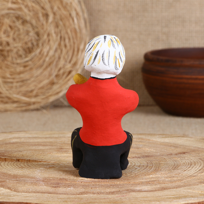 Сувенир «Мужик с балалайкой », 6×7×12 см, каргопольская игрушка - фото 1907444766