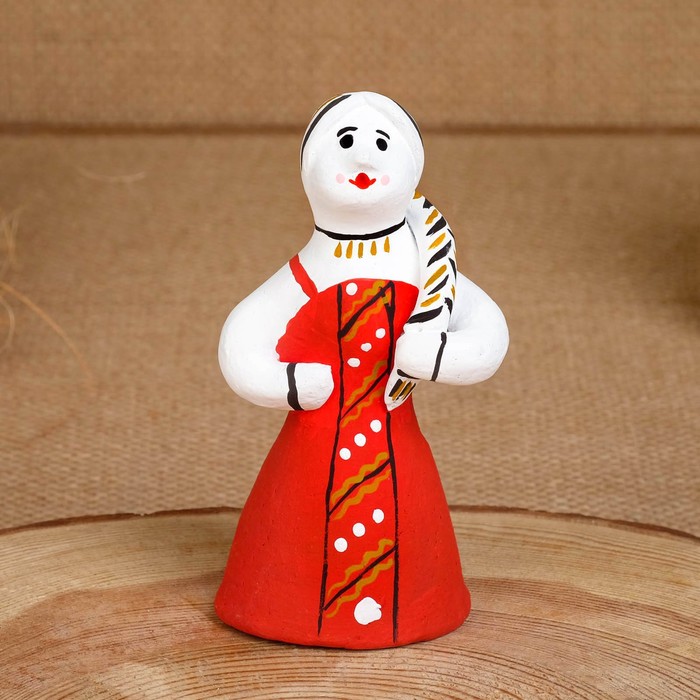 Сувенир «Баба», 5×5×10,5 см, каргопольская игрушка - Фото 1