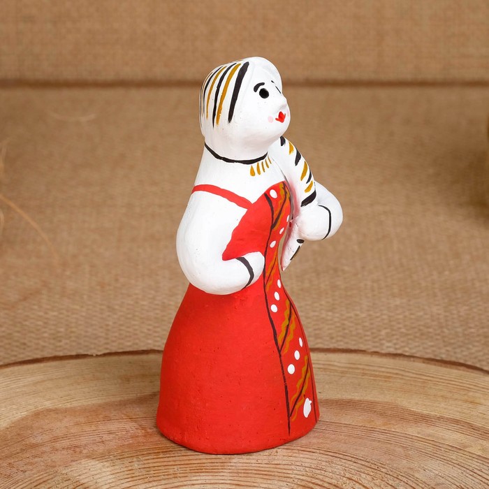 Сувенир «Баба», 5×5×10,5 см, каргопольская игрушка - фото 1888321713