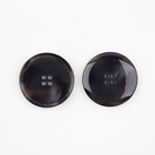 Пуговица, 4 прокола, d = 30 мм, цвет чёрный (комплект 24 шт) - фото 21596221