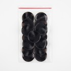 Пуговица, 4 прокола, d = 30 мм, цвет чёрный (комплект 24 шт) - фото 21596222