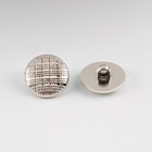 Пуговица на ножке, d = 18 мм, цвет серебряный (комплект 24 шт) - фото 21596275